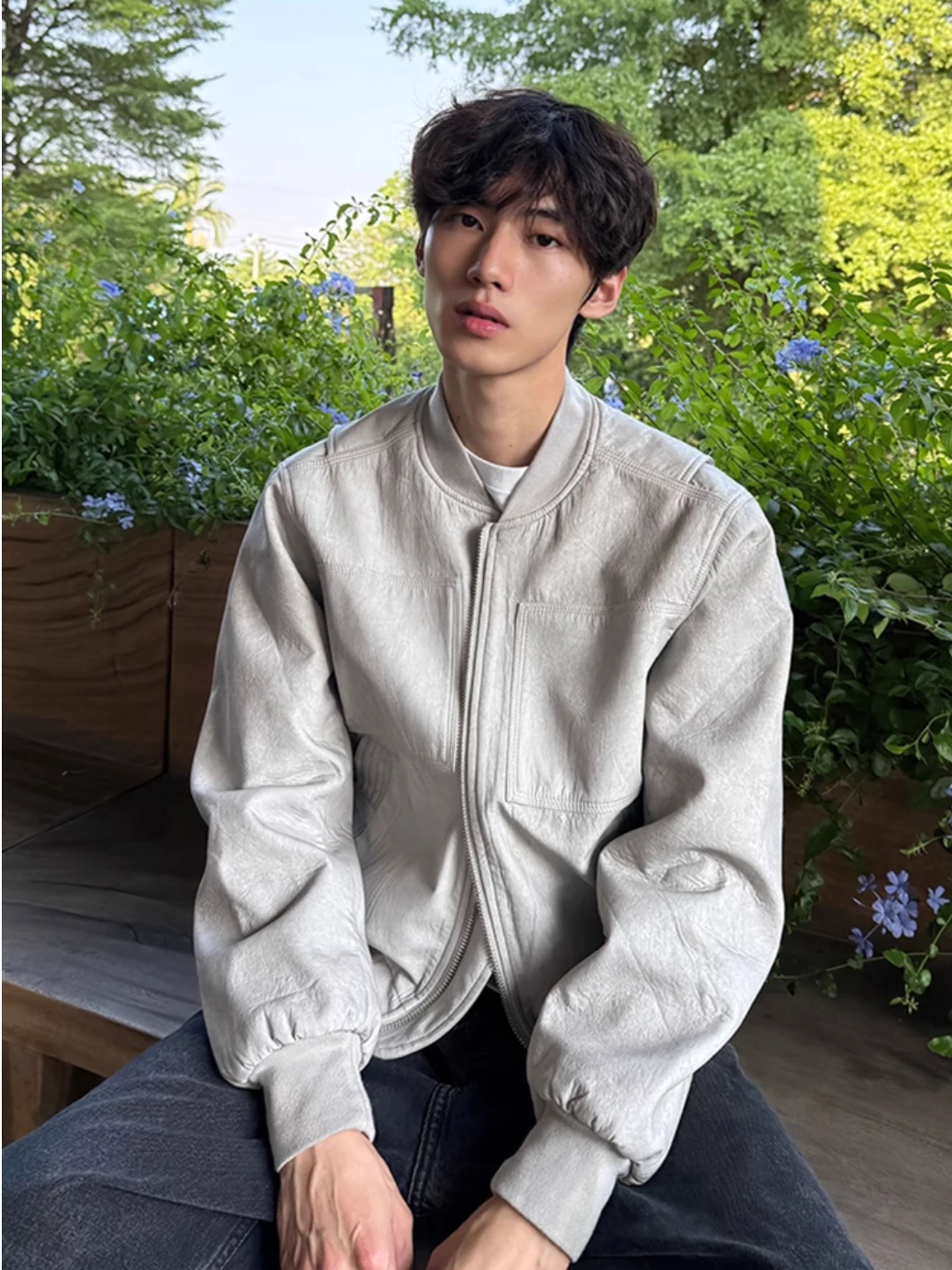 

Cleanfit ey Workwear Baseball Jaet Men's ort Sle irt American Cool Jaet Autumn High Sensation Youth Casual Wear