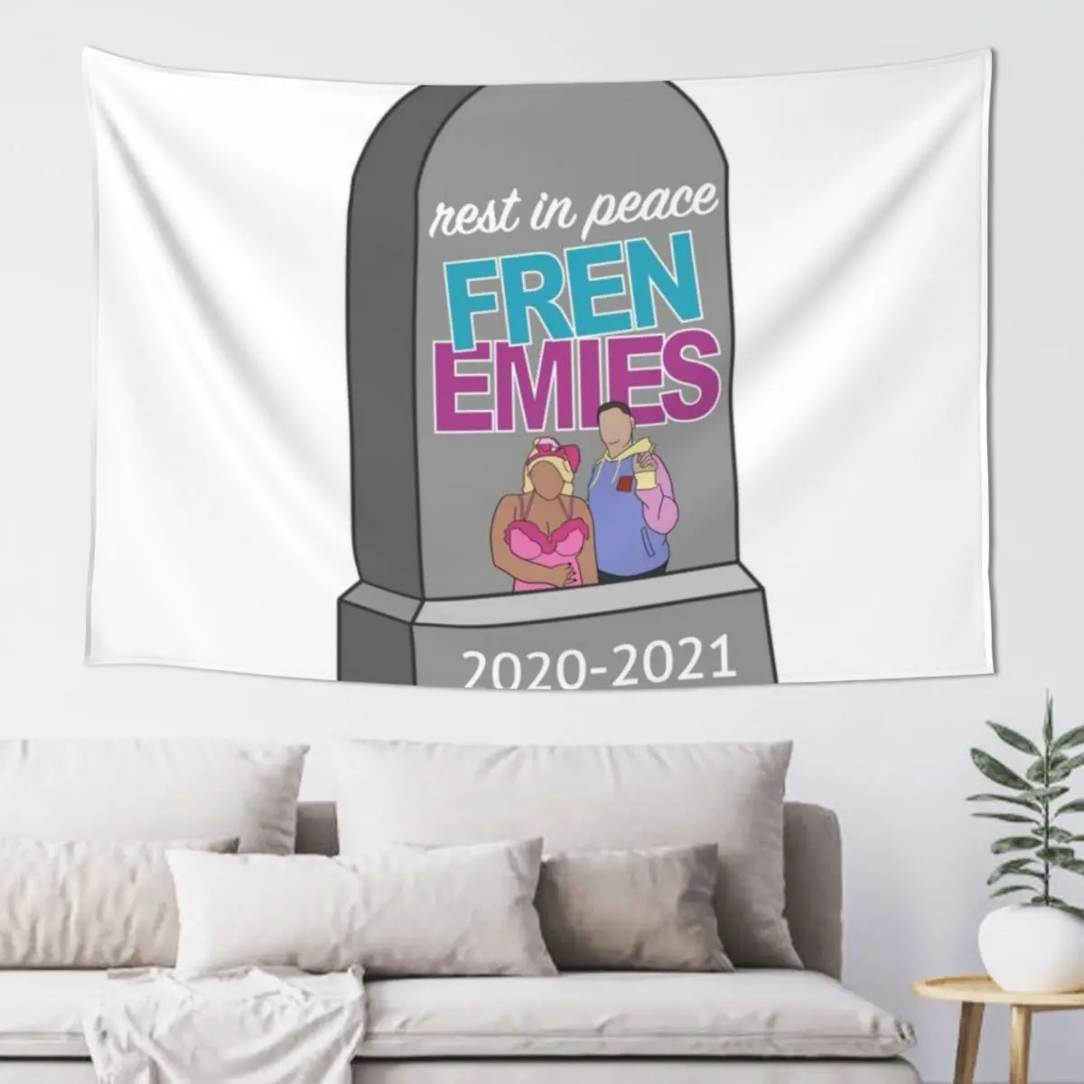 Frenemies Podcast Tapestry Aesthetic Room Decoration Home Decorators Tapestry