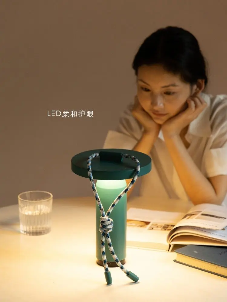 Portable hand carry charging desk lamp night light outdoor camping portable lamp