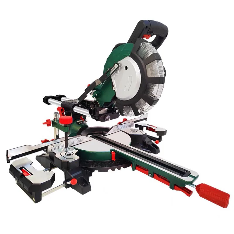 8-inch rod miter saw with extended guide rail Cutting Miter Sawing Aluminum Machine Circular Saw 220V 2300W 1400W Electric Saw