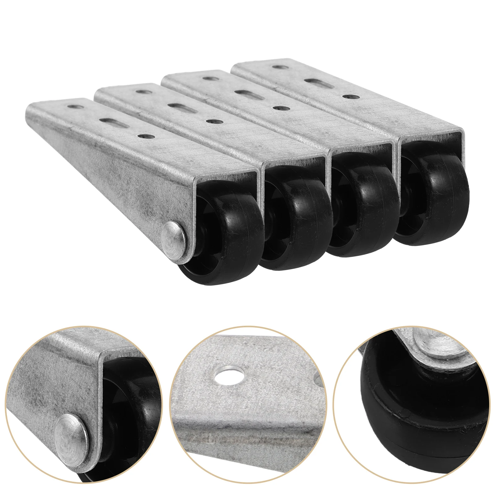 

5pcs Sliding Bottom Roller Support Reinforced Thickened Nylon Wheels Antisagging Universal Replacement Heavy Duty Gate Caster