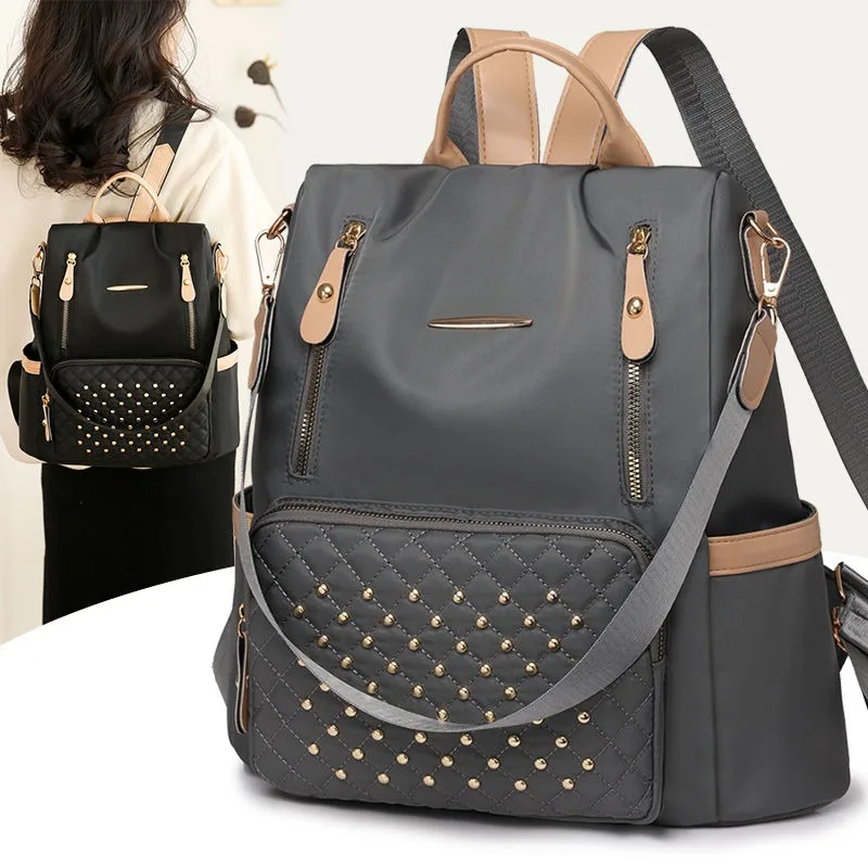 Zaino moda donna Zaini in nylon di grande capacità Zaino da viaggio grande femminile Borse da scuola Borsa a tracolla per ragazze adolescenti