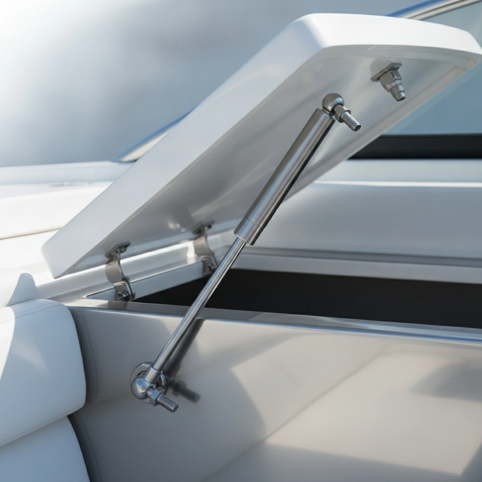Hydraulic Support Rod Heavy Duty Marine Hatch Strut Lift Support with Ball Joints Sturdy Gas Spring with Ball Joints Universal