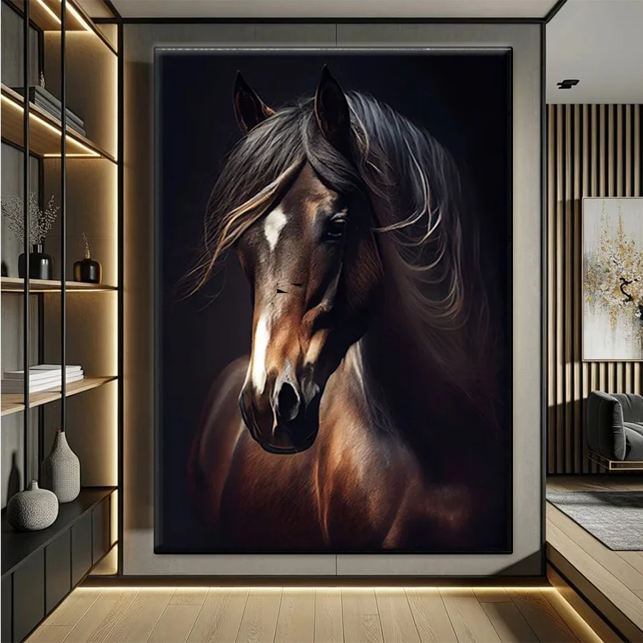 

Алмазная мозаика, современное животное, лошадь, вышивка крестиком, Алмазная вышивка, горный хрусталь, художественная живопись, декор для дома