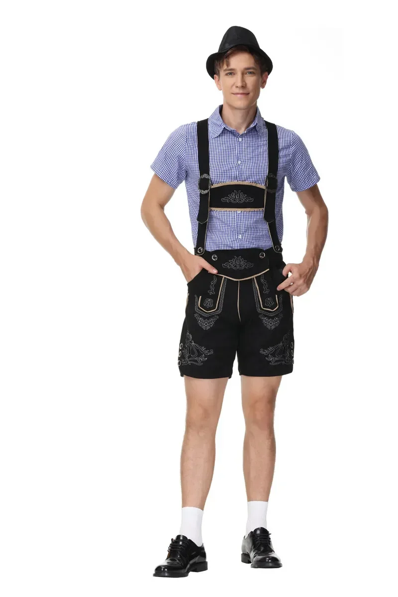 Man Bavarian Oktoberfest Costume German Festival Beer Costumes Cosplay Halloween Party