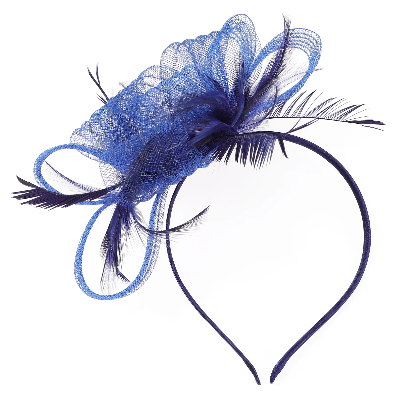 

Retro Bridal Headdress Vintage Headband Fascinators Women Cocktail Wedding White Hair Bride Glamorous Look Halloween