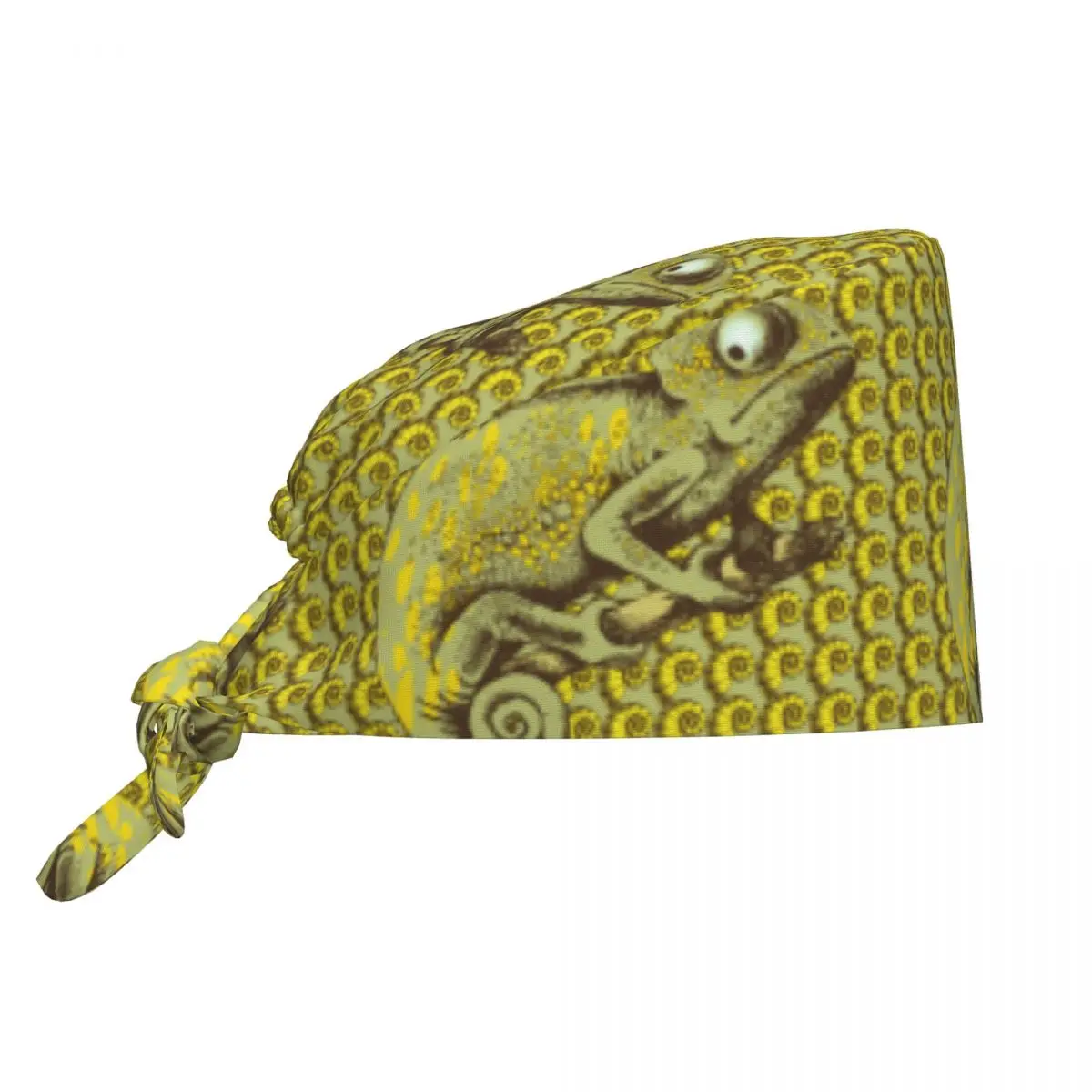 Chameleon Nursing Accessories Scrub Hat Surgery Cap Dentist Animal Lab Cap Scrub Cap Long Hair