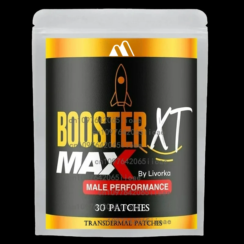 30 patchs Booster XT Testostérone Booster patchs transdérmiques pour hommes, avec Saw Palmetto et Shilajit