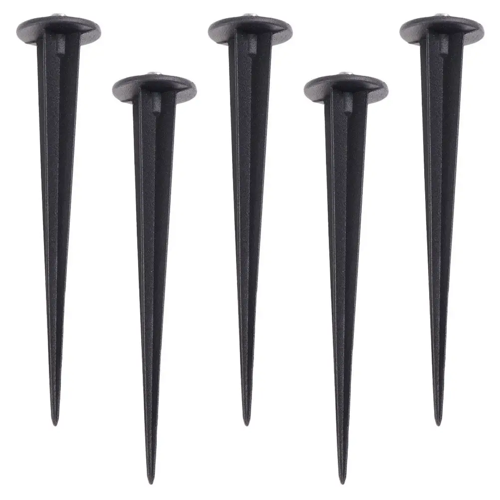 5 pcs Solar Lawn Lamp Sockets Durable Aluminum Spikes Weather Resistant Anti Rust Lighting Fixtures Outdoor Garden Decor