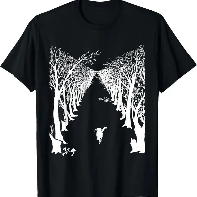 Cat Trail T Shirt Forest Nature Feline Pathway Animal