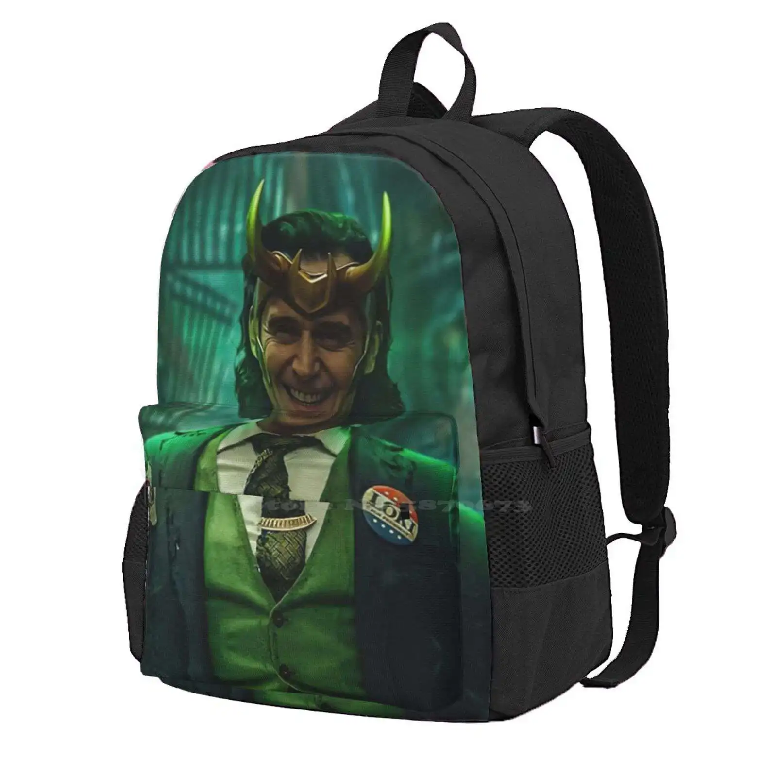 President School Bag Big Capacity Backpack Laptop 15 Inch President Variant God Asgard Tom Hiddleston