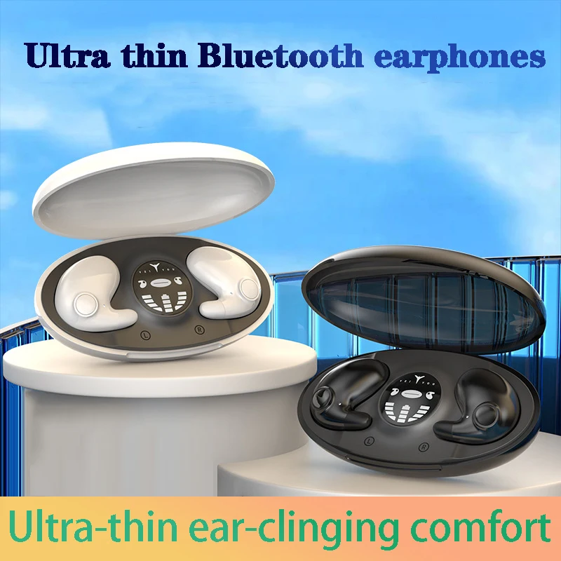 SK MD538 Invisible Sleep Wireless Earphone TWS Bluetooth Hidden Earbuds IPX6 Waterproof Noise Cancelling Sports Headphones image 2