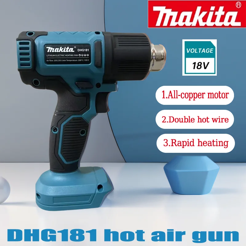 

Makita hot air gun Japan imported lithium battery DHG181 wireless small plastic welding gun heat shrink film car film special