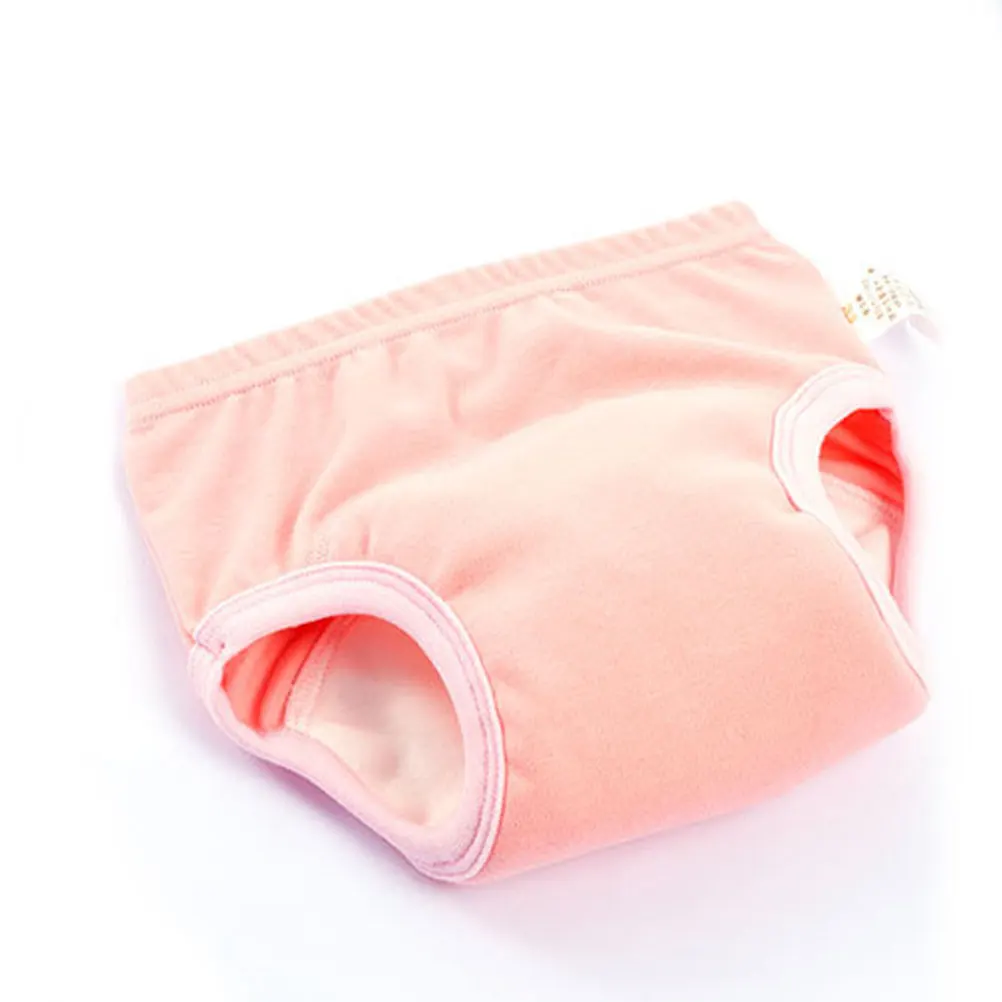 

3 Pcs Baby Training Pants Breathable Washable Diaper Urine Absorption Layer Pink