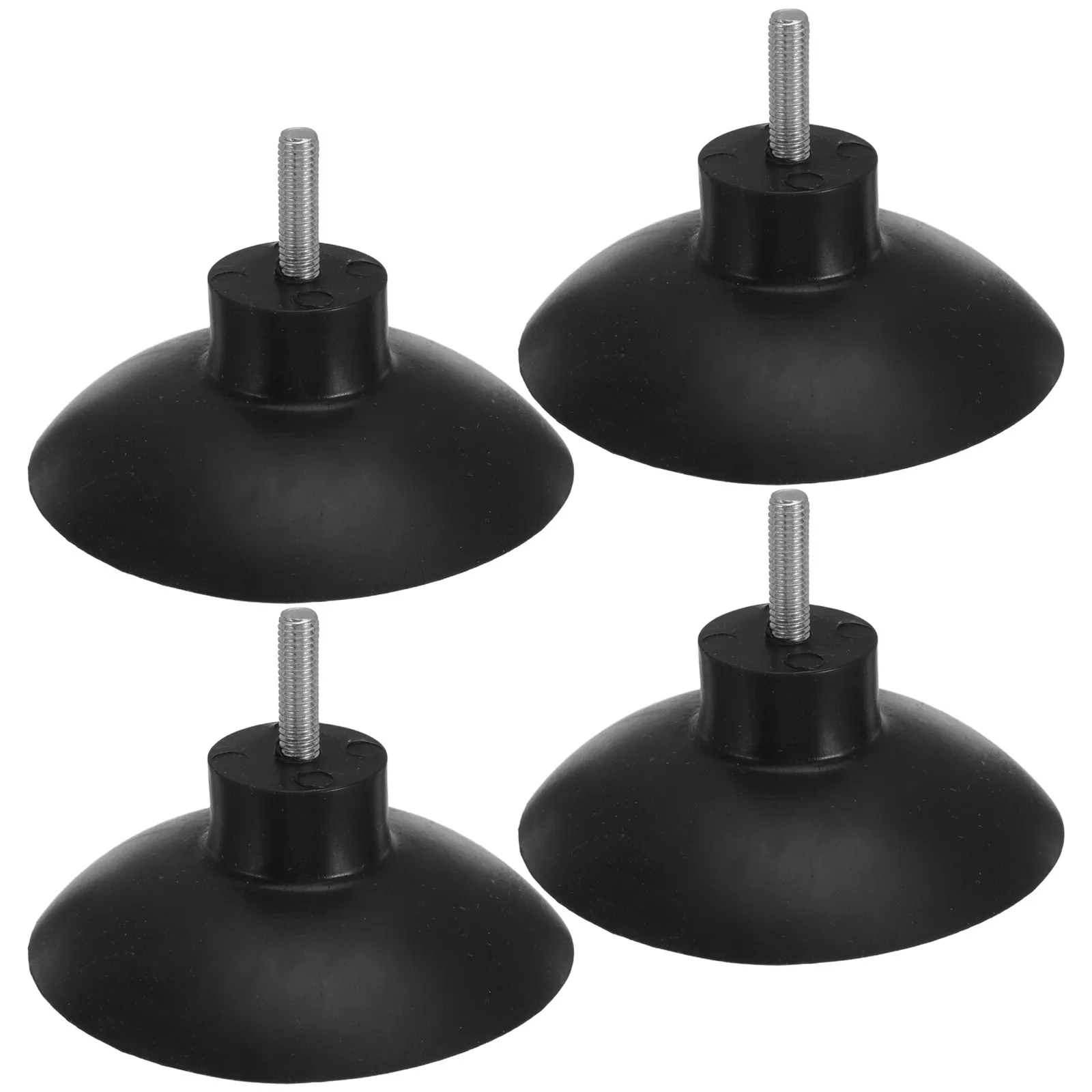 4Pcs Plastic Suction Cup Feet Removable M6 Screw Anti-Slip Furniture Pads Fry Cutter Grip Protection Kitchen Commercial