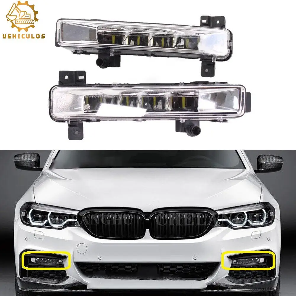 

63177349131 63177349132 VEHICULOS 2PCS Car Front Bumper Led Fog Lights For BMW 5 Series G30 G31 G38 520i 530i 540i