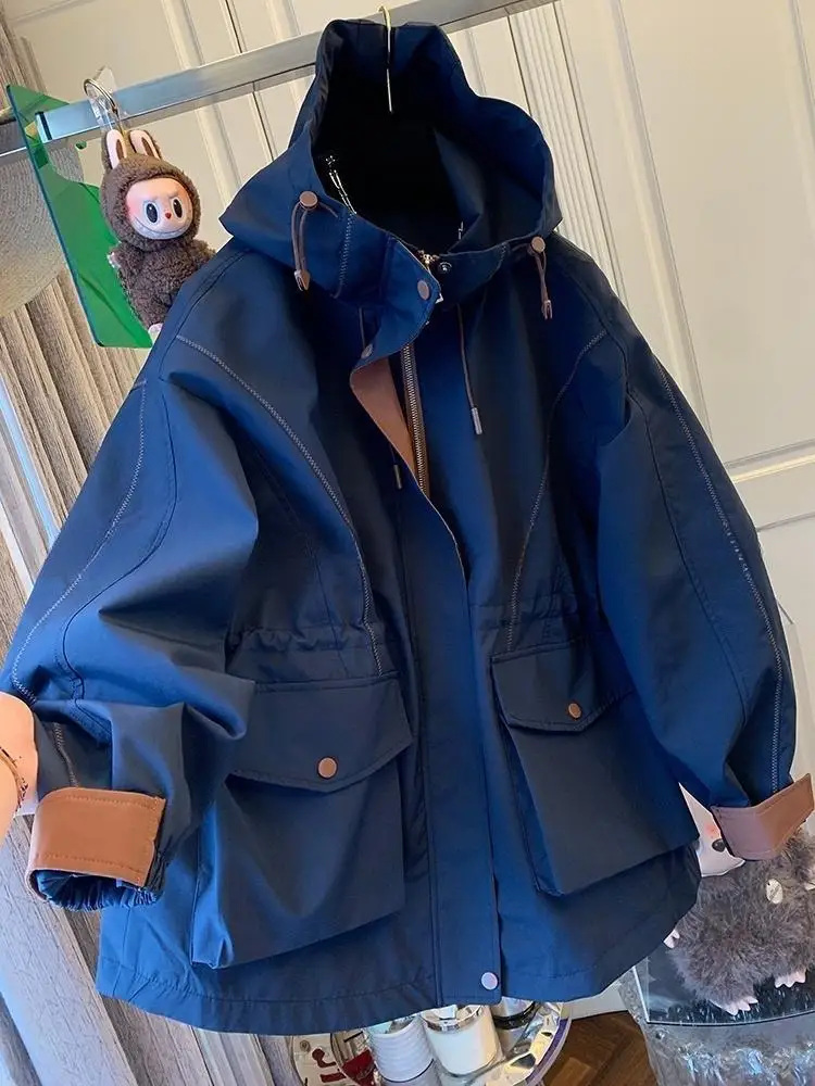 

SuperAen модные фиолетовые плащи с капюшоном для женщин, осенние и зимние пальто средней длины, новый стиль