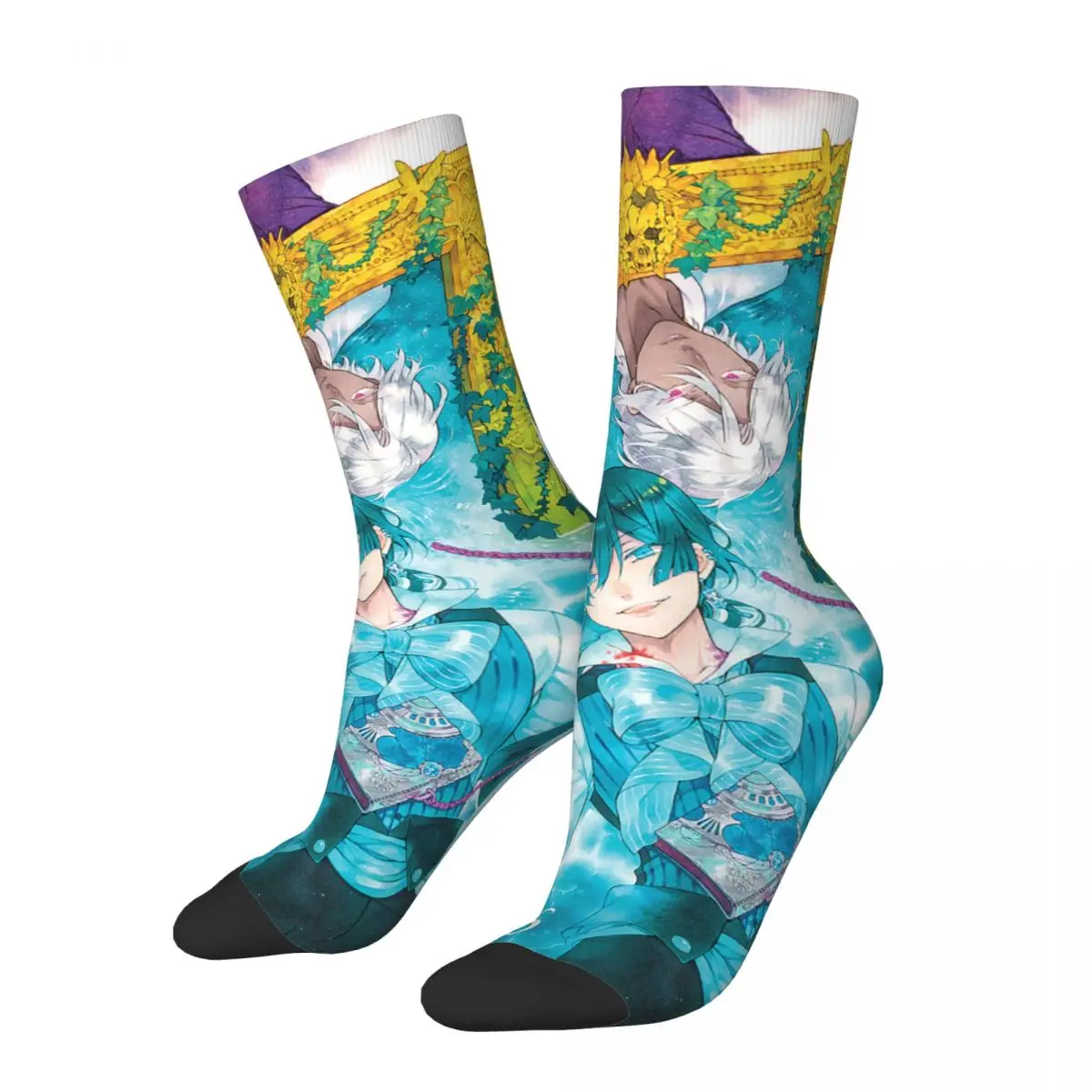 The Case Study Of Vanitas Anime Socks Men's Women's Vanitas no Karte Socks Spring Summer Autumn Winter Middle Tube Socks Gifts