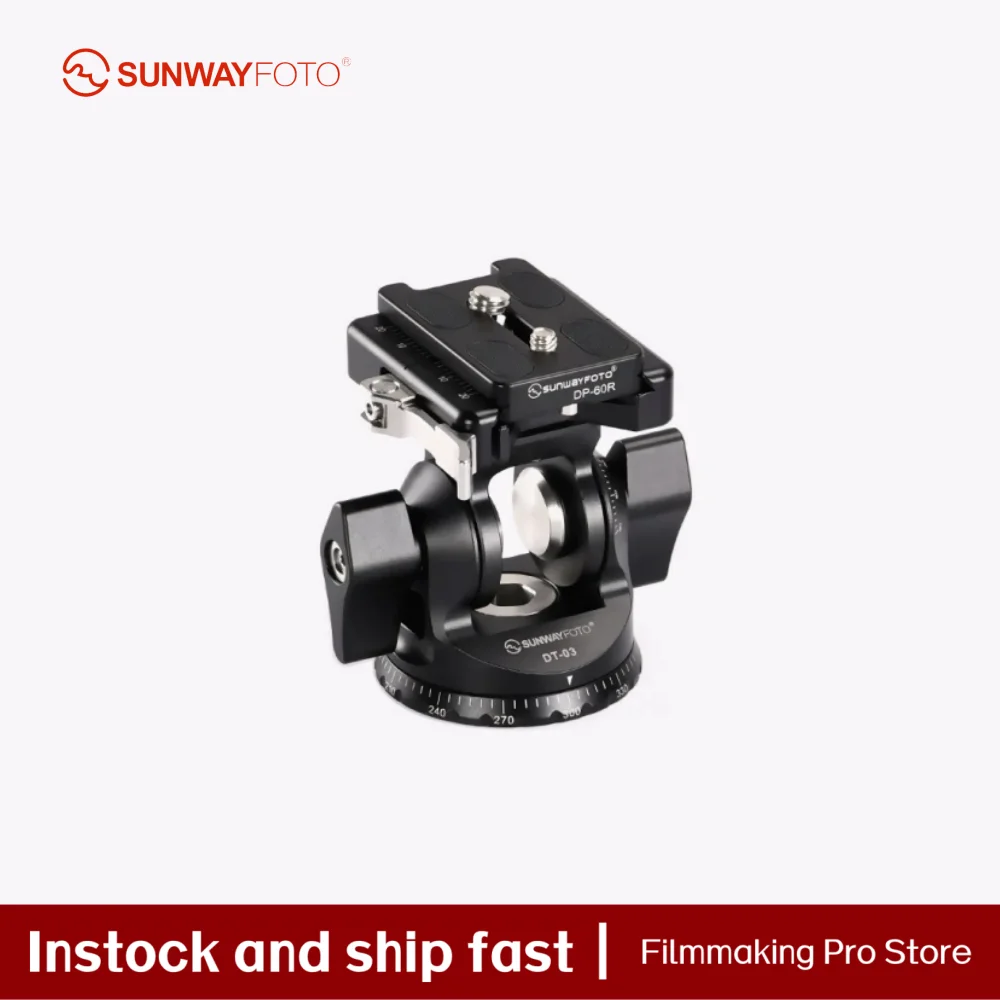 

SUNWAYFOTO Two-way Tilt Head for Monopod and Tripod with Panoramic Rotation 15lbs Load Capacity