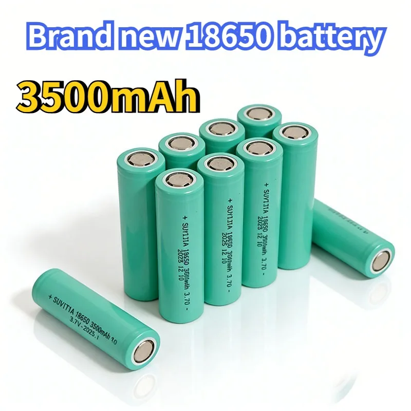 Brand new 18650 lithium battery 3500mAh 3.7v 25A INR18650 MJ1 high power power tool battery 18650 rechargeable battery + charger