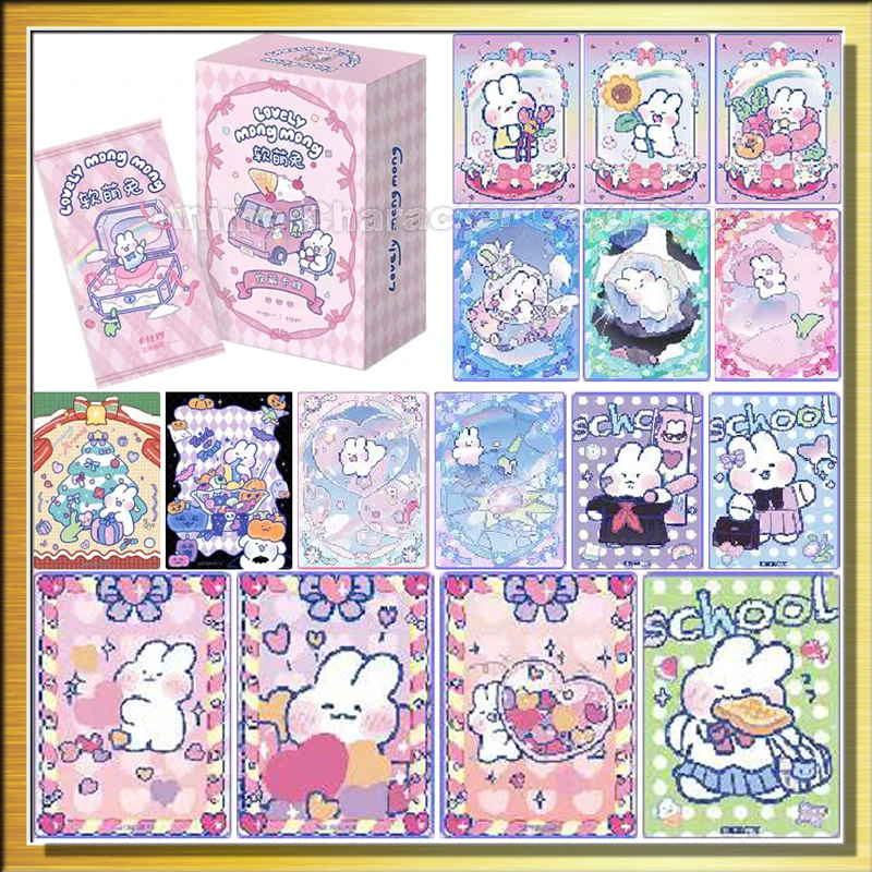 

Cartoon Rabbit Mongmong Card Anime Character Collection Cards Soft And Cute Rabbits Kids Toys Birthday Gifts