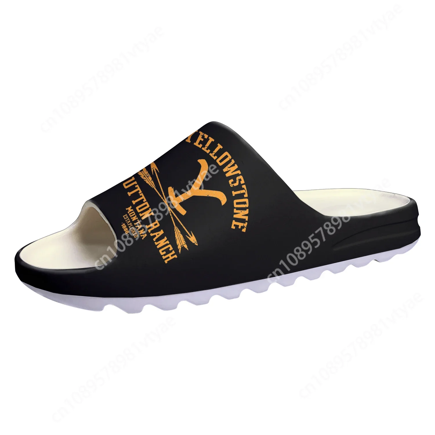 Yellowstone Dutton Ranch Soft Sole Sllipers Home Clogs Step On Water Shoes Mens Womens Teenager Step in Customized Sandals