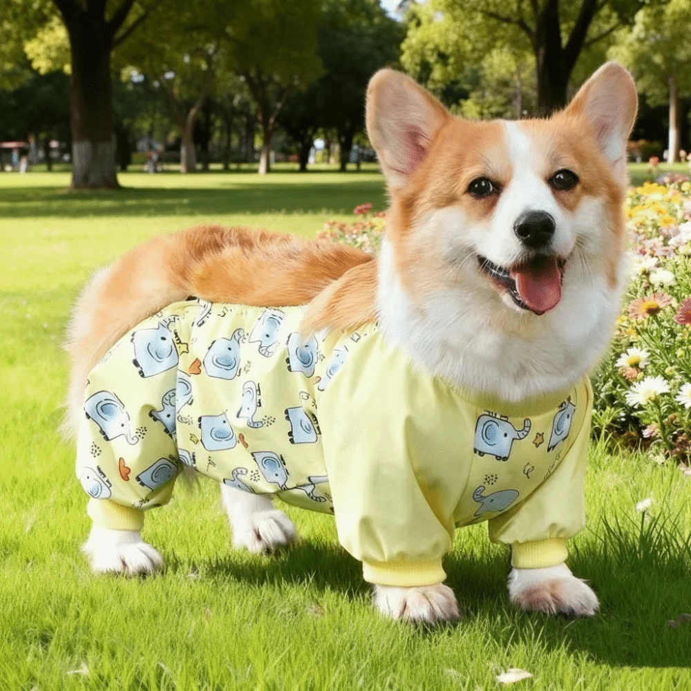 

Waterproof Dog Dust-proof Clothing High-elasticity Breathable Pet Strolling Pants Adjustable Anti-Slip Full Coverage Leg Covers
