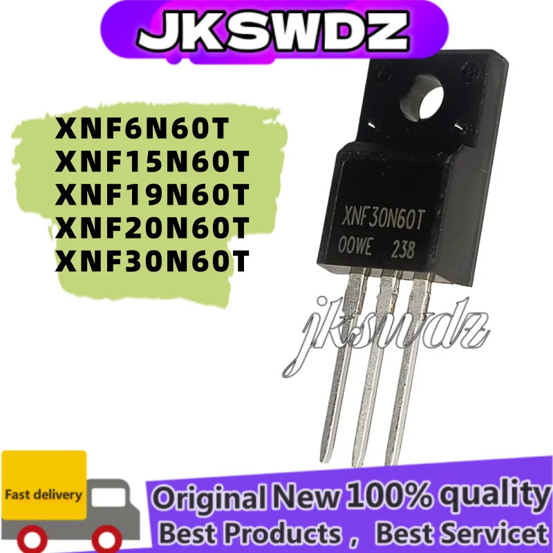 

10 pieces 100% new XNF6N60T XNF15N60T XNF19N60T XNF20N60T XNF30N60T TO220F transistor