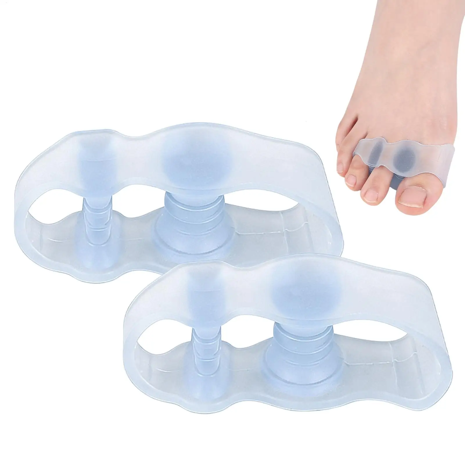 1 Pair Big Toe Separators Foot Toe Corrector Thumb Separator Foot Overlapping Toe Separator, Feet Toe Correcting Dividers