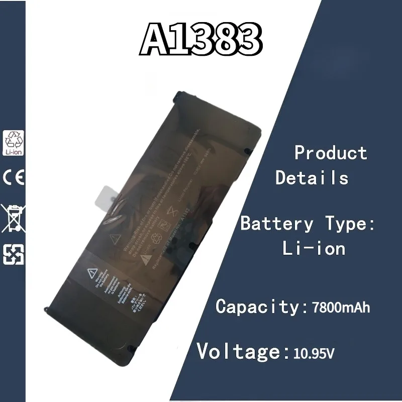 

New 10.95V 7800mAh A1383 Battery For Apple 17-inch MacBook Pro For 2011 Models A1297 Laptop Battery