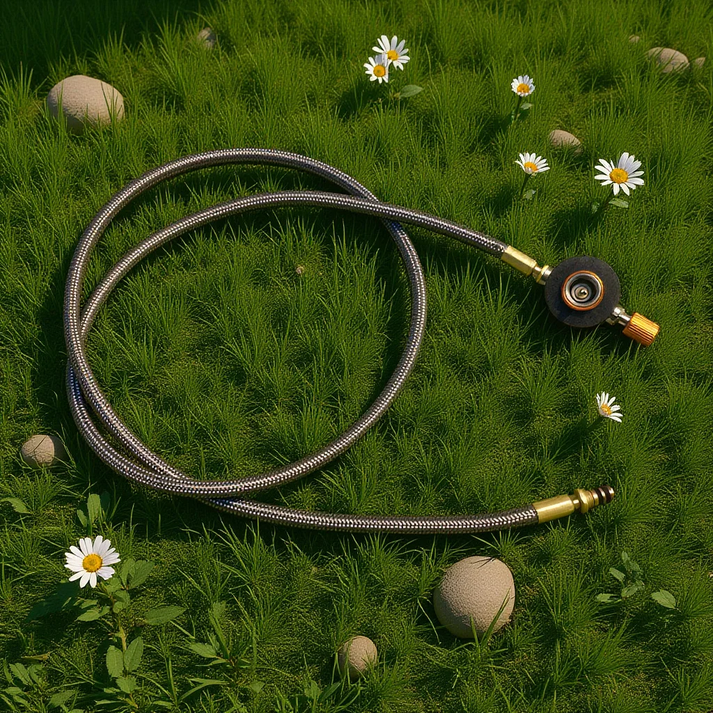 

30Cm Gas Burner Conduit Valve Hose For Split Furnace Heads 7Mm Outdoor Camping Accessory Camping Stove Gas Hose Stove Accessory