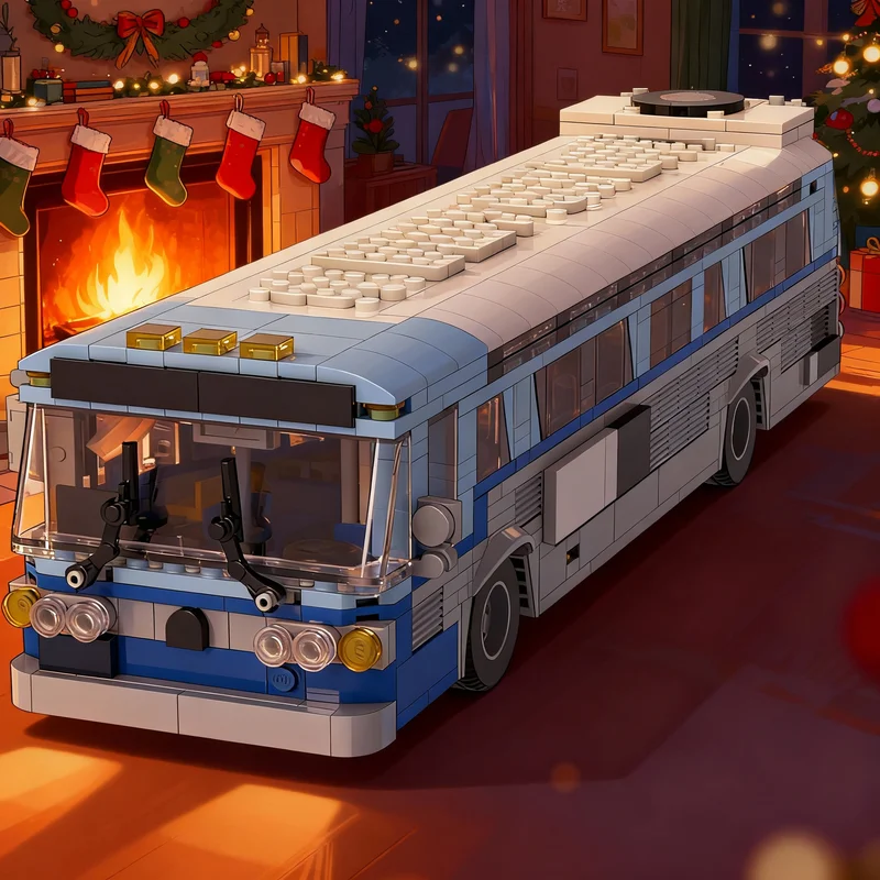 

1063pcs MOC General Motors Bus City Champions Model Building Blocks Creative Display Gift Collectible Decor Kids Premium Adult