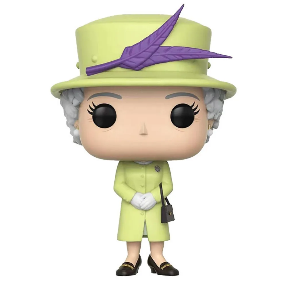 FUNKO POP Elizabeth II Actionfiguren „Deep Loved By The Queen of England“, süßes, elegantes Q-Version-Peripherie-Modell, Spielzeug, Geschenk für Kinder