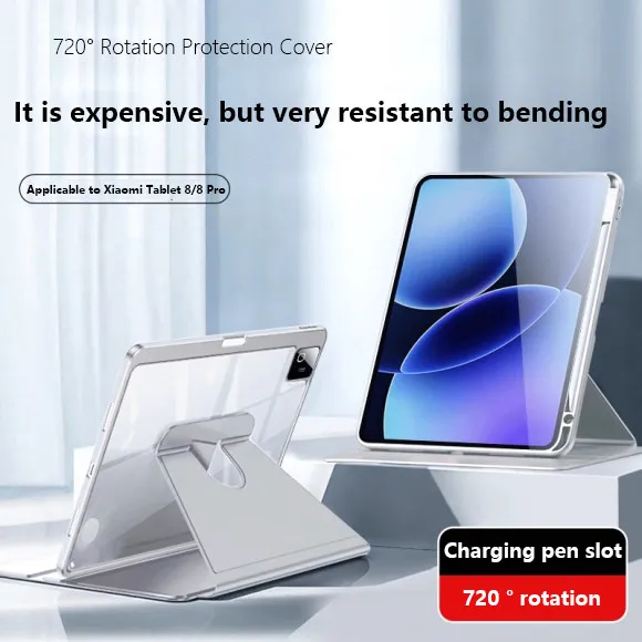 

720 ° Rotation Case For Xiaomi Pad 8 8 Pro 11.2inch 2025 7 5 6 Pro Mini 8.8 Redmi Pad 2 SE 11 8.7 K Pad 8.8 With Pen Slot