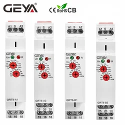 GEYA Verzögerung auf Verzögerung off Timer Relais Elektronische Typ 16A AC230V ODER AC/DC12-240V mit CE CB ROHS GRT8-A/B/At/Bt