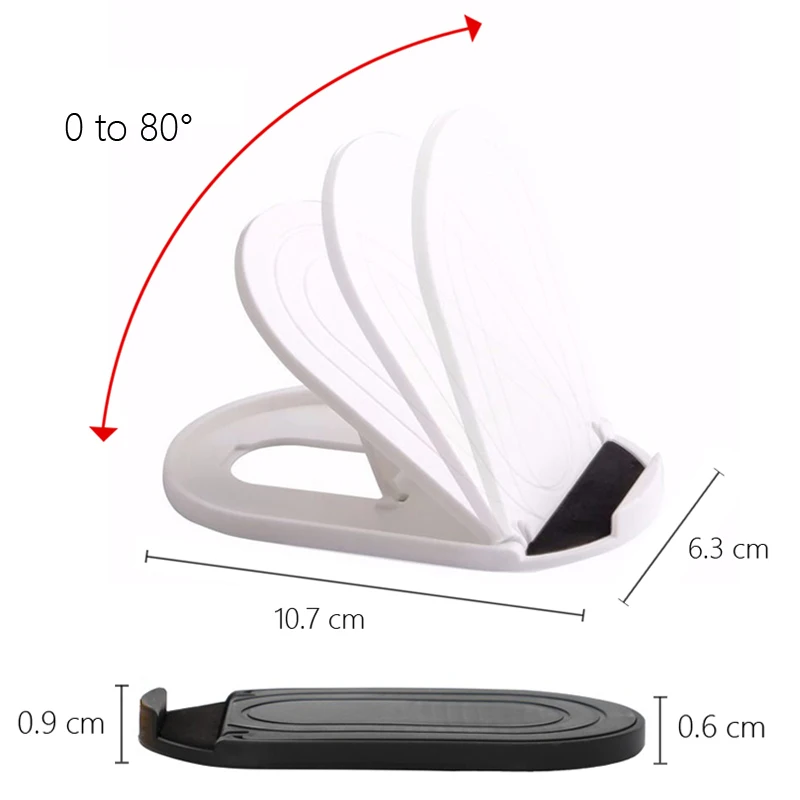 6 Colors Mobile Phone Stand Plastic Foldable Desktop Stand For Cell phone Tablet Universal Desk Phone Holder Smartphone Bracket