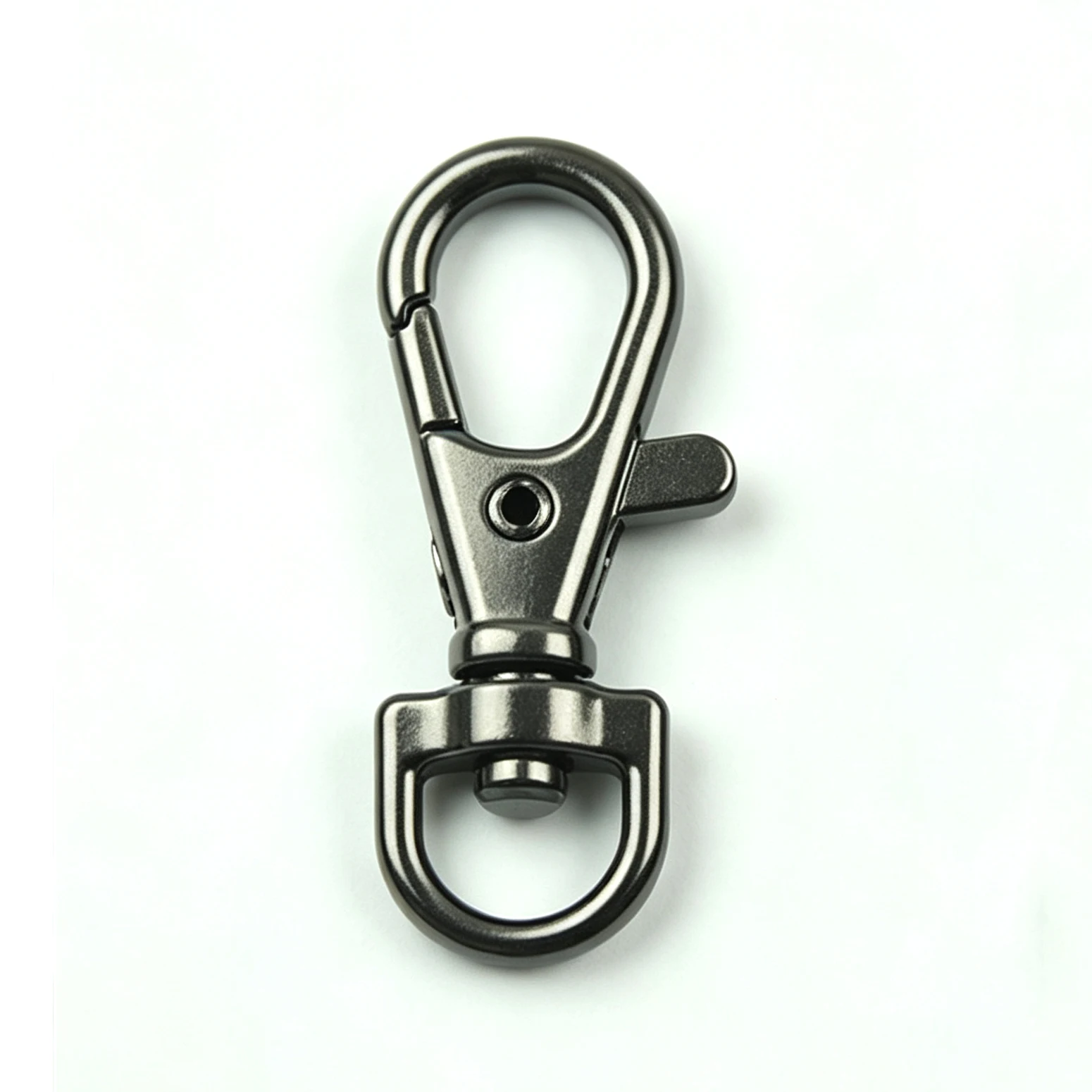 5/10 Stück Metall-Karabinerhaken Drehbarer D-Ring Auslöseclip Hummerverschluss Schnallen Karabiner für Taschenriemen Schlüsselanhänger Zubehör – Detail 9