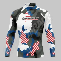 EUA Camo Lycra Surf Camisa para Homens, Rashguard, Rashguard, Surf Sportswear, Praia UV Swimwear, UPF50 +, Roupas quentes