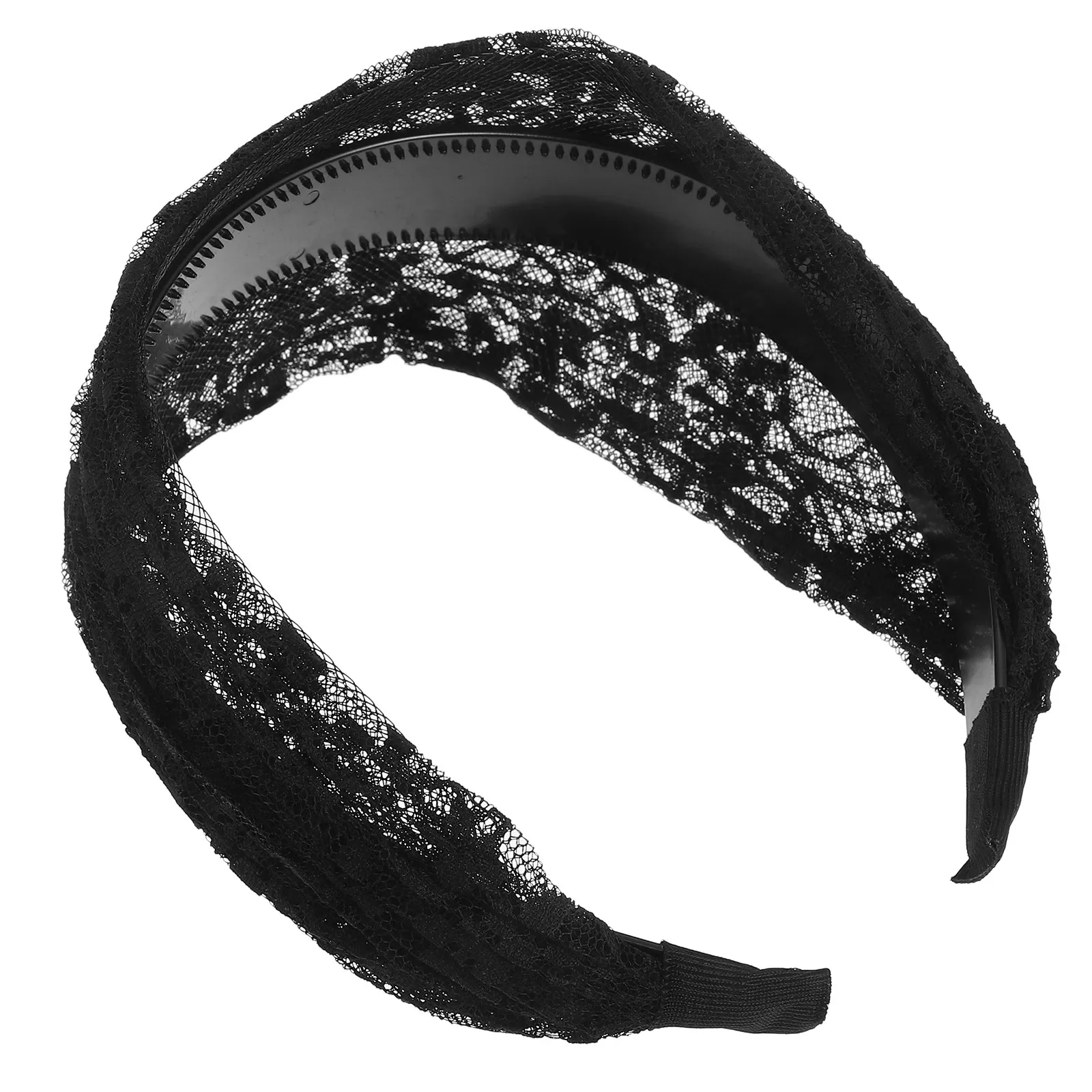 

Lace Wide Headband for Women Black Elegant Sweet Fashionable Hair Accessory Daily Wear Party Photo Shoot Makeup Styling