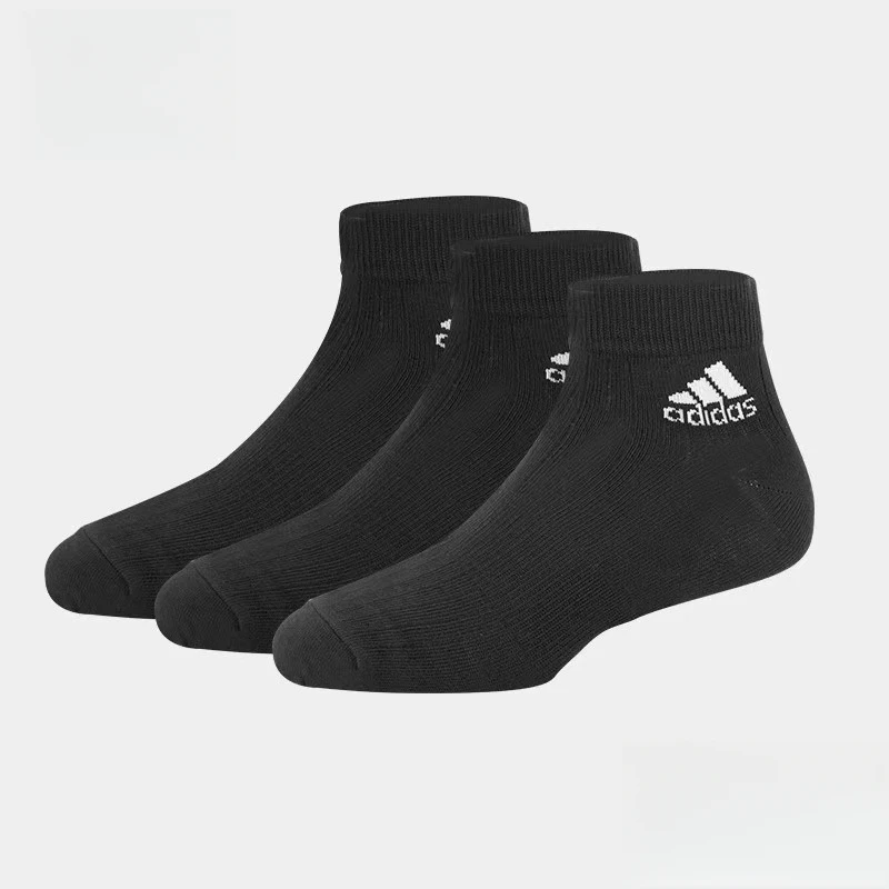 

Adidas Solid Black All Seasons Unisex Socks Cotton Soft Breathable Casual Men Women White Sports Socks Business Socks 3 Pairs