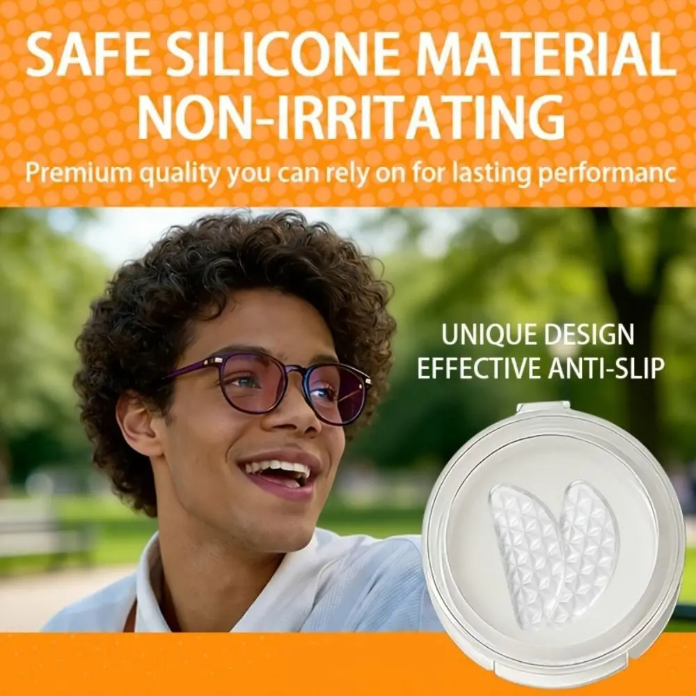 10 Pairs Silicone Eyeglass Nose Pads Self Adhesive Air Cushion Glasses Nasal Supports Anti Slip Textured Surface Nose Holder