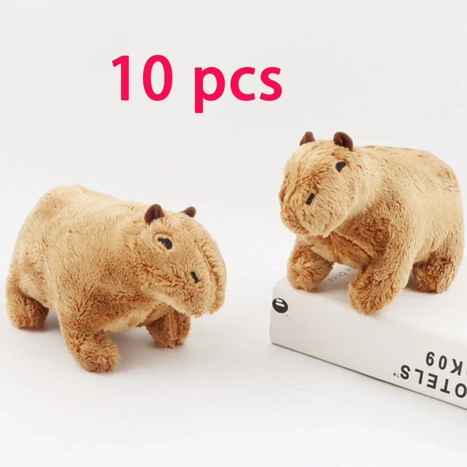 Juguete de peluche de Capybara de simulación para niños, muñeco de peluche suave, 18cm-30cm, madre e hijos, regalo de cumpleaños