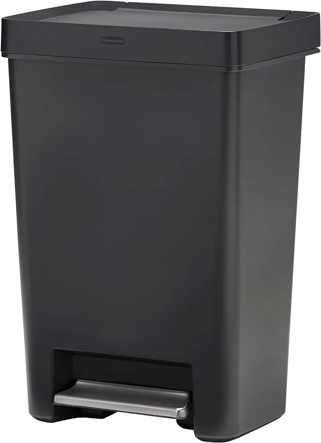 

Rubbermaid Premier Series II Step-On Trash Can for Home and Kitchen, with Lid Lock and Slow Close, 13 Gallon, Charcoal