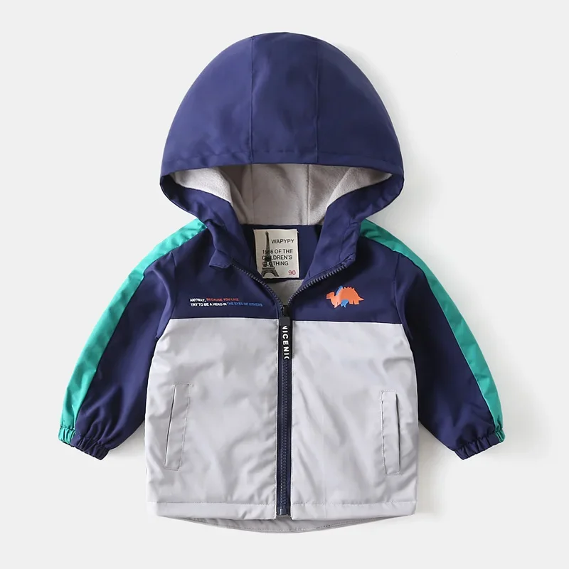 

Children's Velvet Hoodie Autumn/Winter Children's Wear Windbreaker Baby Thick Hoodie Korean Edition Children's Top Overcoat