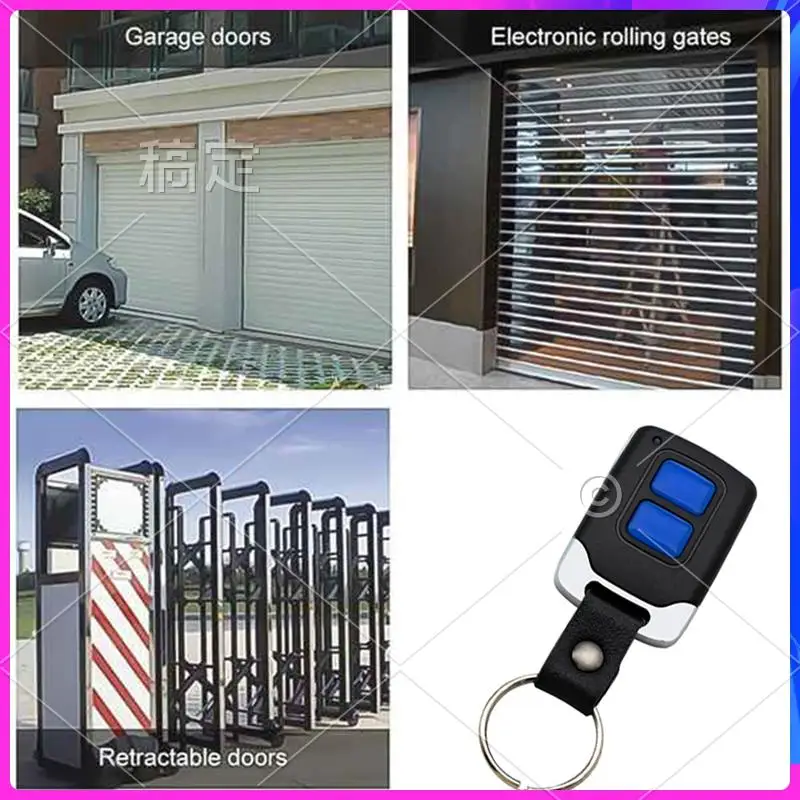 T24C 433Mhz Garage copie télécommande 2 clés duplicateur commandes de porte ouvre-porte Clone électrique Code fixe porte d'accès