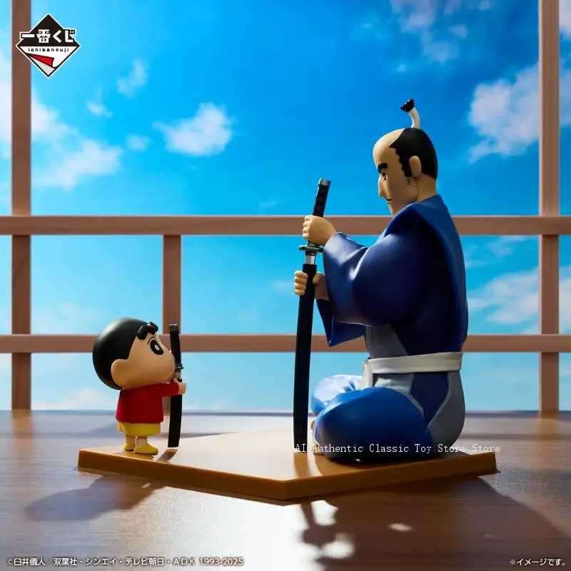 In Stock Original BANDAI Ichiban Crayon Shin-chan PVC 25cm Anime Character Model Desktop Decoration Collection Toys Gifts