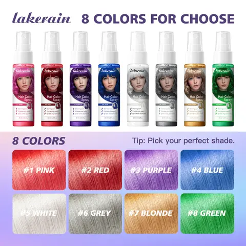 Washable Temporary Hair Color Spray One-Time Instant Hair Dye DIY Hair Chalk Multi Color Hair Styling Tool For Party Cosplay Sta