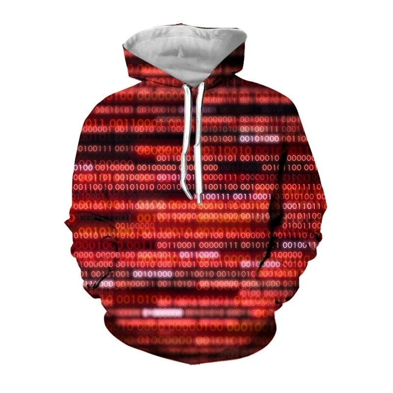 CODE Fashion 3D Print Hoodie Men Women Harajuku Long Sleeve Sweatshirts Hip Hop Tracksuits Cool Streetwear Pullovers S-7XL