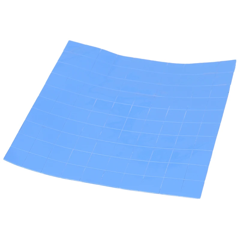 【C】100Pcs Blue Color Thermal Pad GPU CPU Heatsink Cooling Conductive Silicone Heat Conduction Pad 10*10*0.5mm