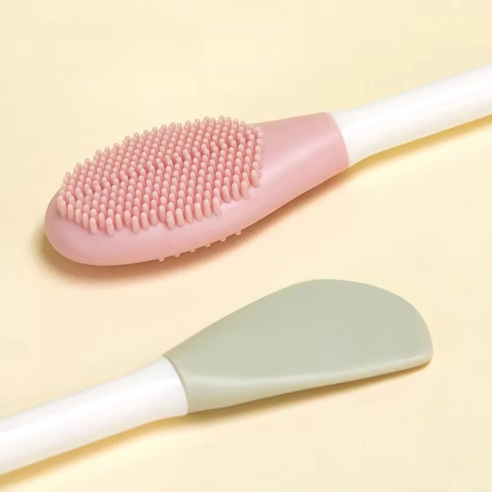 プロのシリコーンマスクブラシ DIY フェイシャルマスク泥鼻クリーンにきび除去ブラシツールと交換用ヘッド